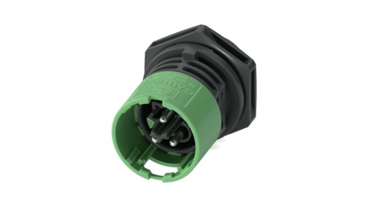 Phoenix Contact Connector, 3 Contacts, Front Mount, Plug, Male, IP66, IP68, IP69, PRC 20 Series