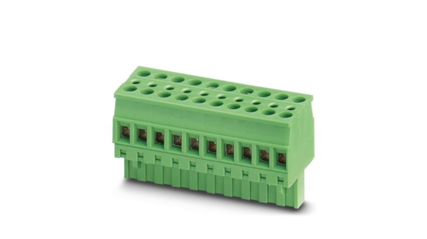 Phoenix Contact TVMSTB Series Straight Flange Mount PCB Header, 14 Contact(s), 5.08mm Pitch, 1 Row(s), Shrouded