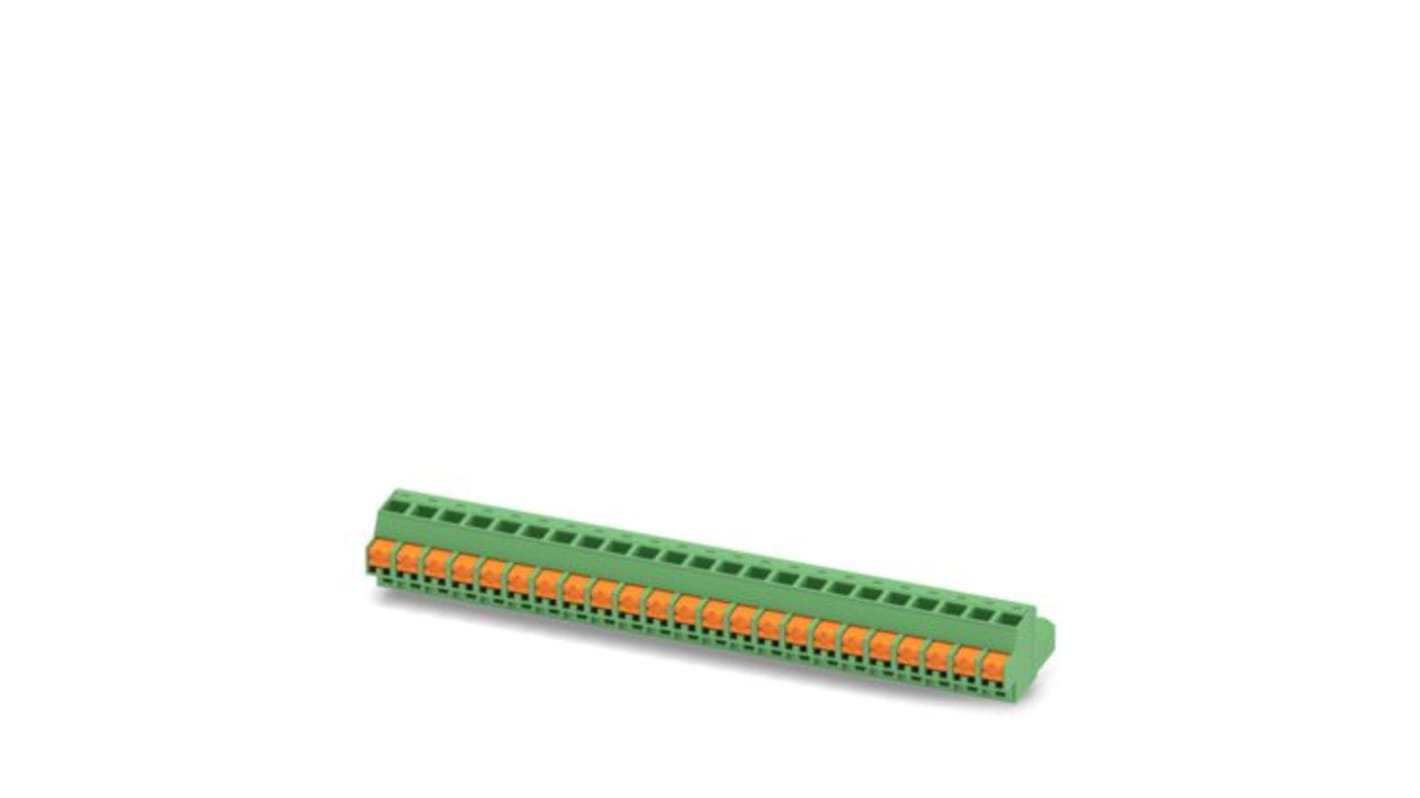 Phoenix Contact FKCOW 2 Series PCB Connector, 23-Contact, 5.08mm Pitch, 1-Row, Push In Spring Termination