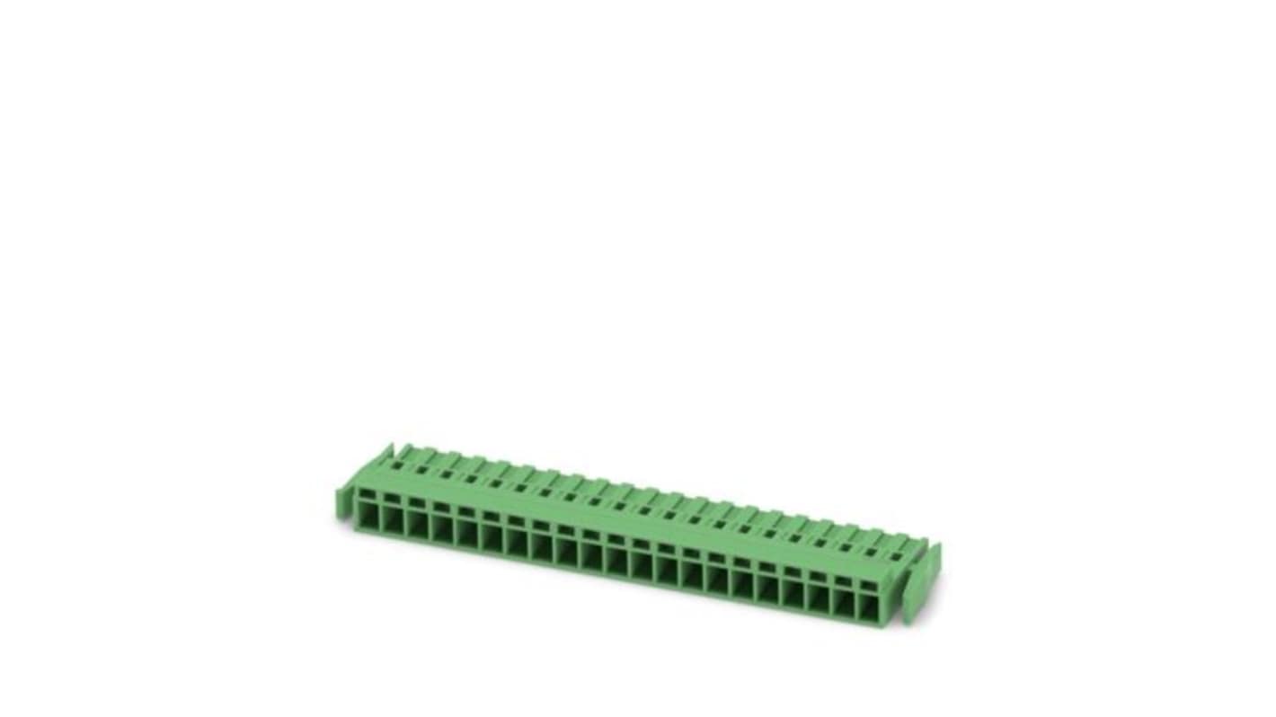 Phoenix Contact MSTBC Series PCB Connector, 21-Contact, 5.08mm Pitch, Latching, 1-Row, Crimp Termination
