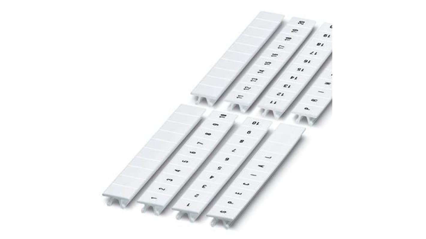 Phoenix Contact, ZB7 Marker Strip for use with Terminal Blocks