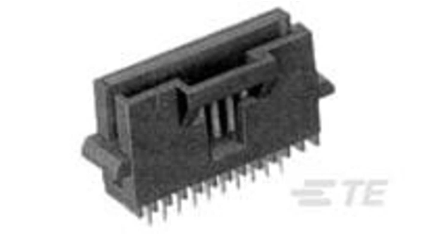 TE Connectivity AMPMODU Series Vertical Board Mount PCB Header, 25 Contact(s), 1.27mm Pitch, 1 Row(s), Shrouded