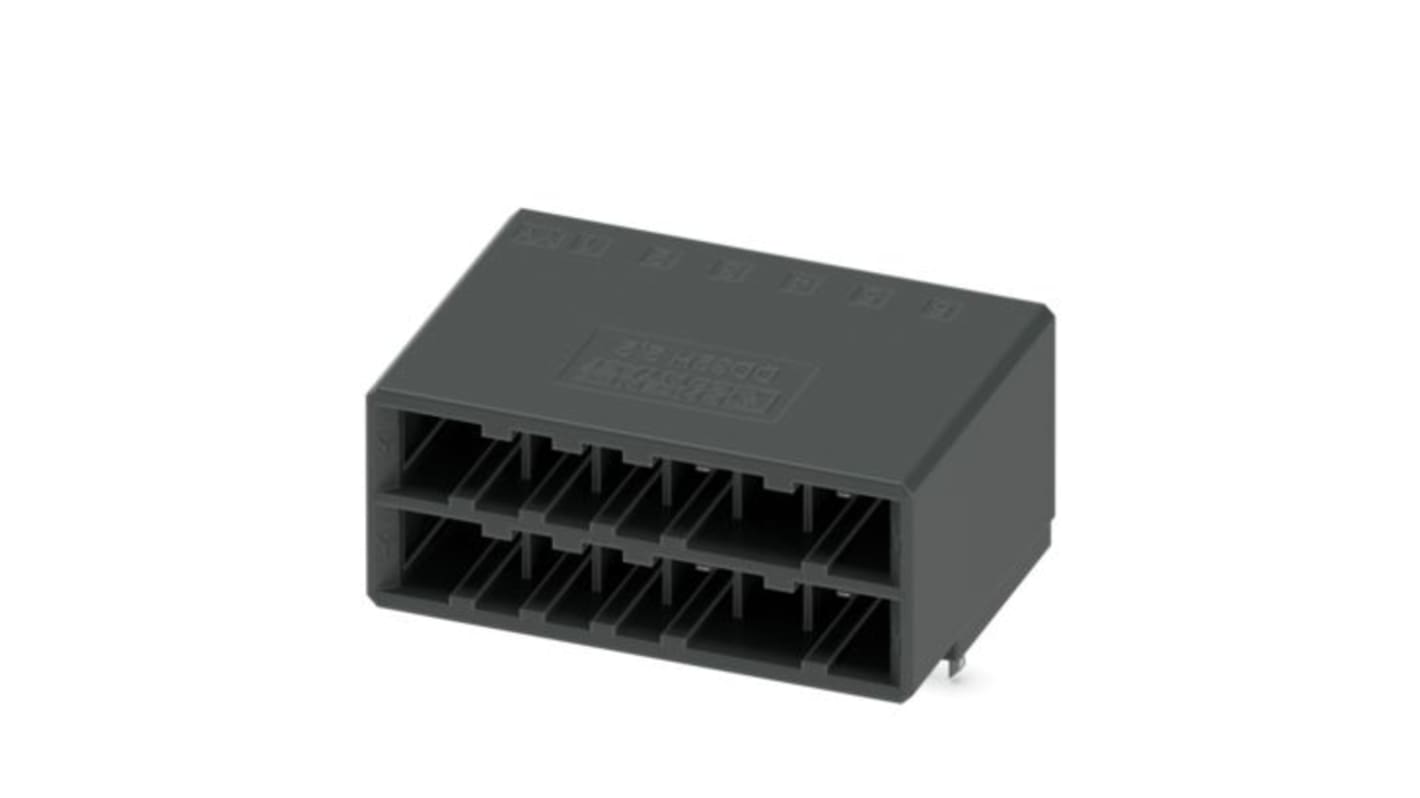 Phoenix Contact DD32H Series Straight Wave Soldering PCB Header, 12 Contact(s), 5.08mm Pitch, 2 Row(s), Shrouded