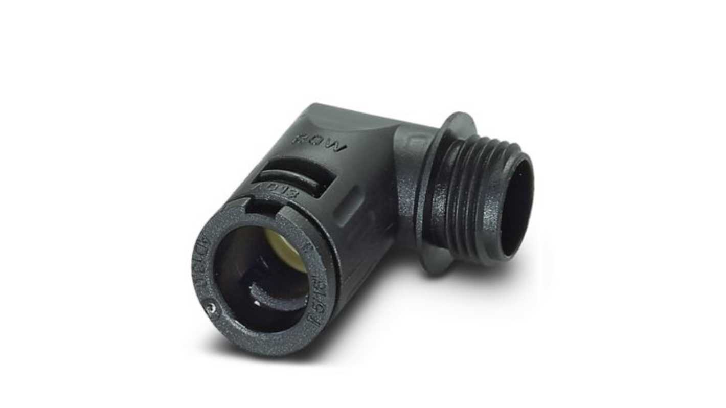 Phoenix Contact WP-GA Series Black PA 6 Cable Gland, PG9 Thread, 10mm max., IP68, IP69K