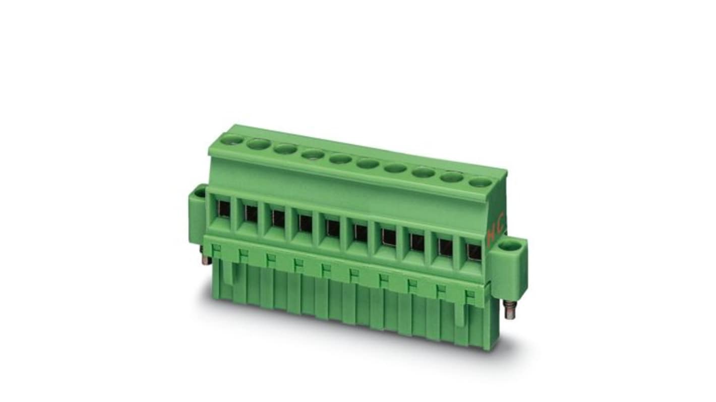 Phoenix Contact MVSTBR Series PCB Connector, 6-Contact, 5mm Pitch, Screw, 1-Row, Screw Termination