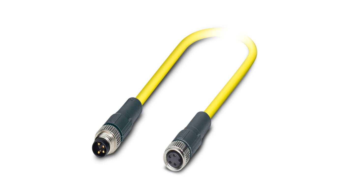 Kabel do siłownika/czujnika Złącze A M8 liczba rdzeni 4 długość 500mm Rodzaj A Męskie Złącze B M8