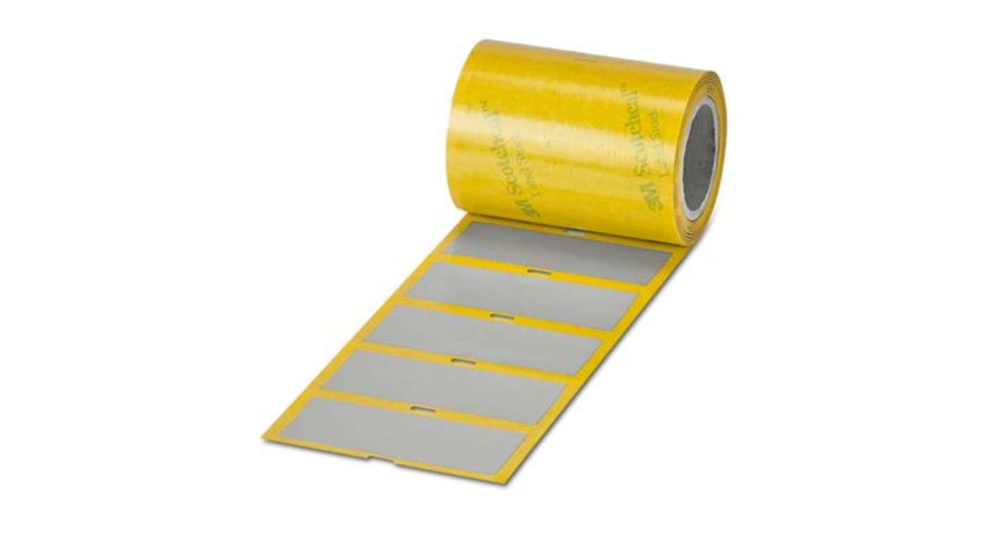 Phoenix Contact EMLF Silver Label Roll, 85mm Width, 32mm Height, 250Per Roll Qty