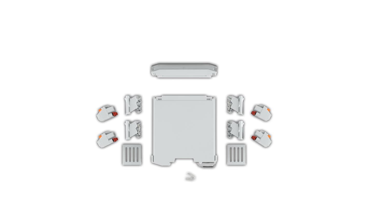 Phoenix Contact ICS25 Series DIN Rail Housing Set for Use with For Mounting On A DIN Rail, 16A