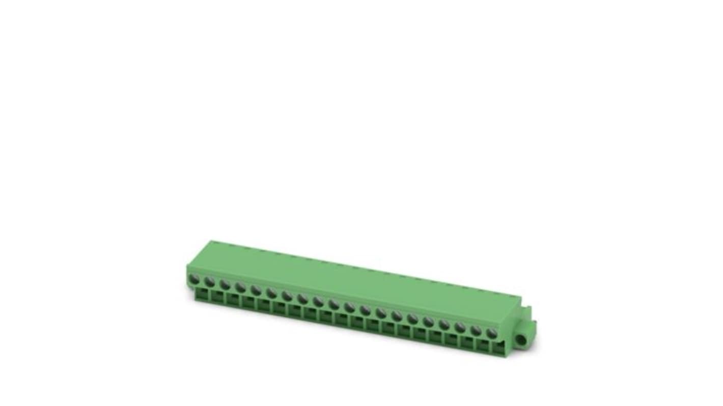 Phoenix Contact FRONT-MSTB 2 Series PCB Connector, 20-Contact, 5.08mm Pitch, Screw, 1-Row, Screw Termination