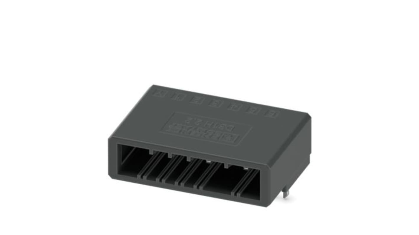 Phoenix Contact D31H Series Straight Wave Soldering PCB Header, 6 Contact(s), 3.81mm Pitch, 1 Row(s), Shrouded