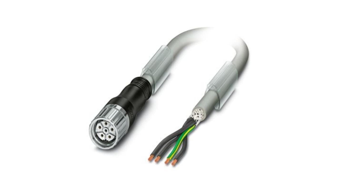 Phoenix Contact 1625777 Netzkabel, 17-adrig Typ Steuerung Grau x 4 mm², 5m, PUR