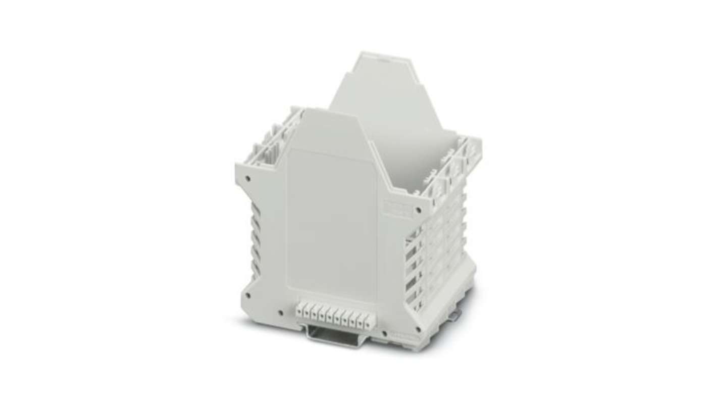 Phoenix Contact Lower Housing Part With Metal Foot Catch Enclosure Type ME Series , 67.8 x 99 x 107.3mm, PA Enclosure