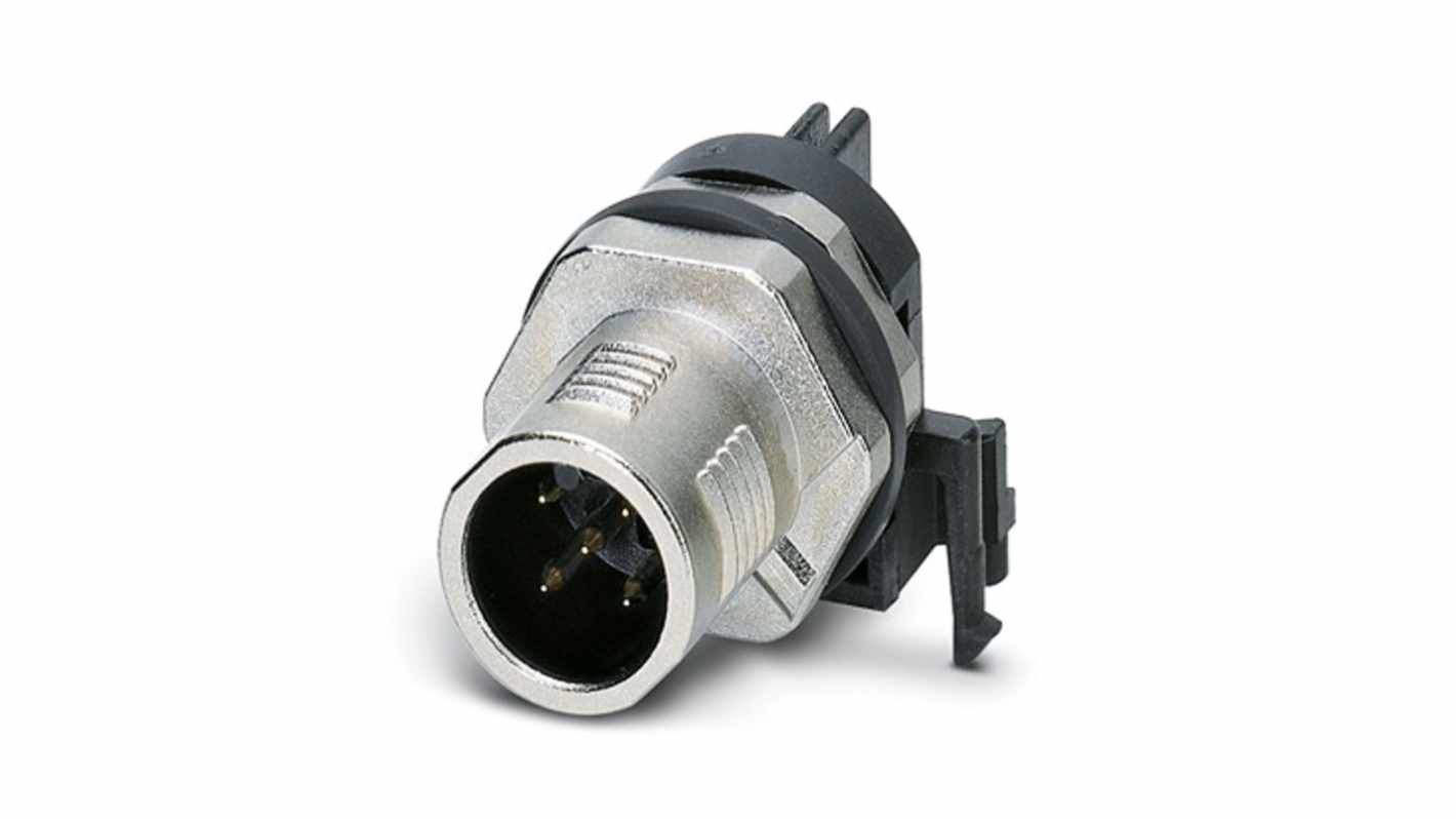 Phoenix Contact Circular Connector, 5 Contacts, Plug-In, M12 Connector, Plug, Male, IP65, IP67, SACC Series