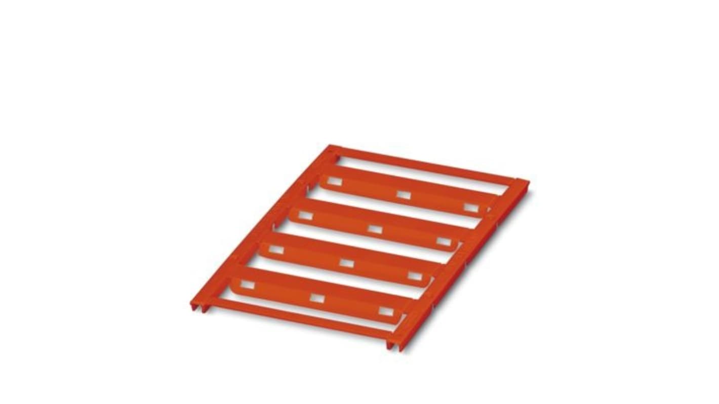 Phoenix Contact UC-WMTBA Cable Binder Cable Marker, Red, Pre-printed "Unlabeled", 6 → 136mm Cable, for Conductor