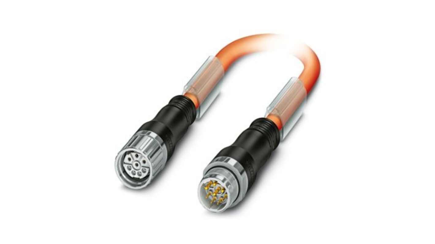 Phoenix Contact Connector, Cable, M23 Connector, Plug and Socket, Male and Female Contacts, IP67, K-7E Series