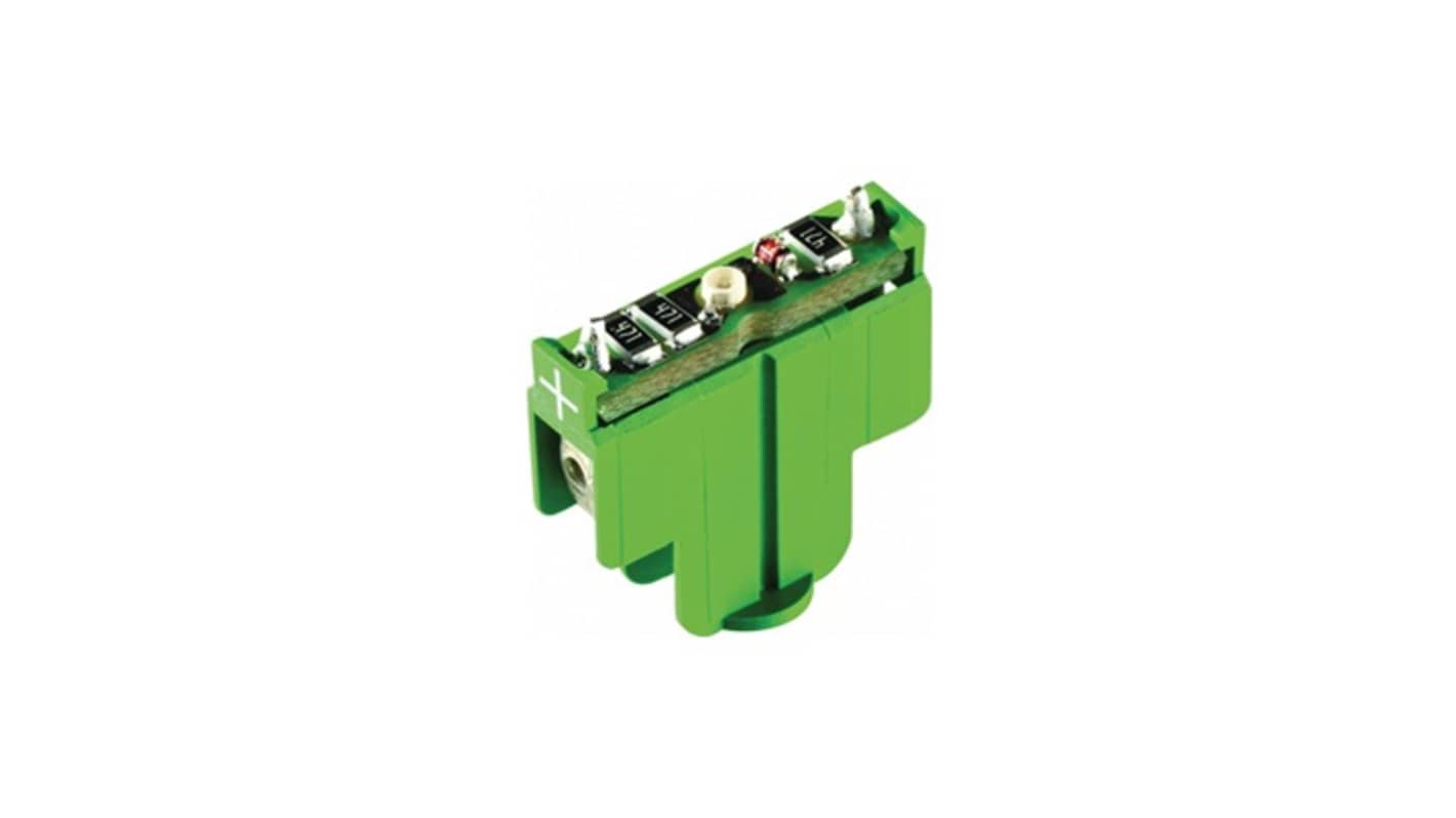 RAFI 24V dc Green Visible LED, 18.2mm Length