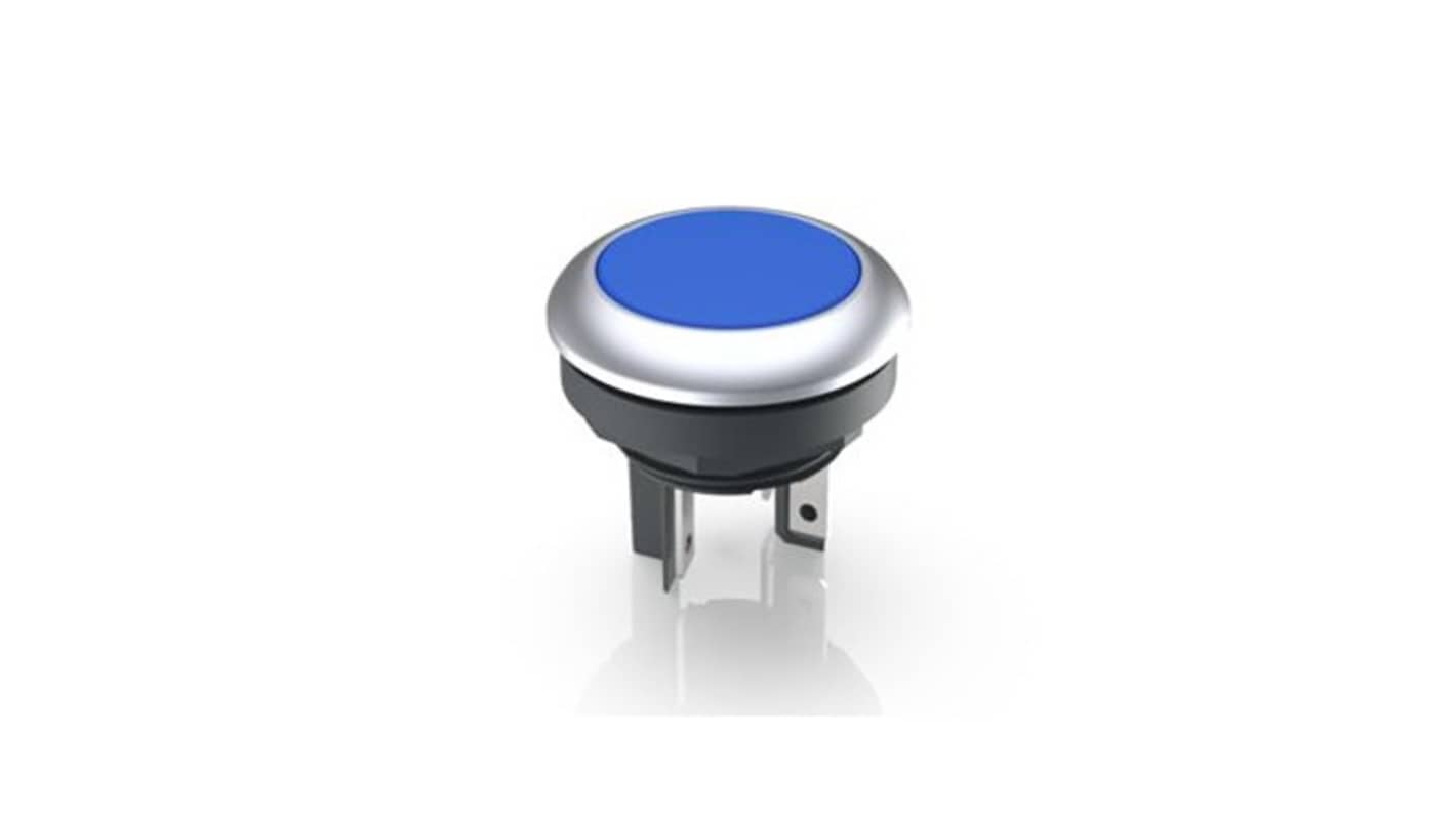 RAFI LUMOTAST 16 Series Illuminated Illuminated Push Button Switch, Momentary, Through Hole, 16.2mm Cutout, 1 NO, White