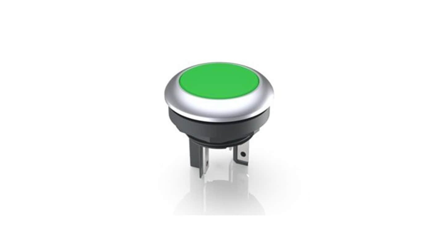 RAFI LUMOTAST 16 Series Illuminated Illuminated Push Button Switch, Momentary, Through Hole, 16.2mm Cutout, 1 NO, White