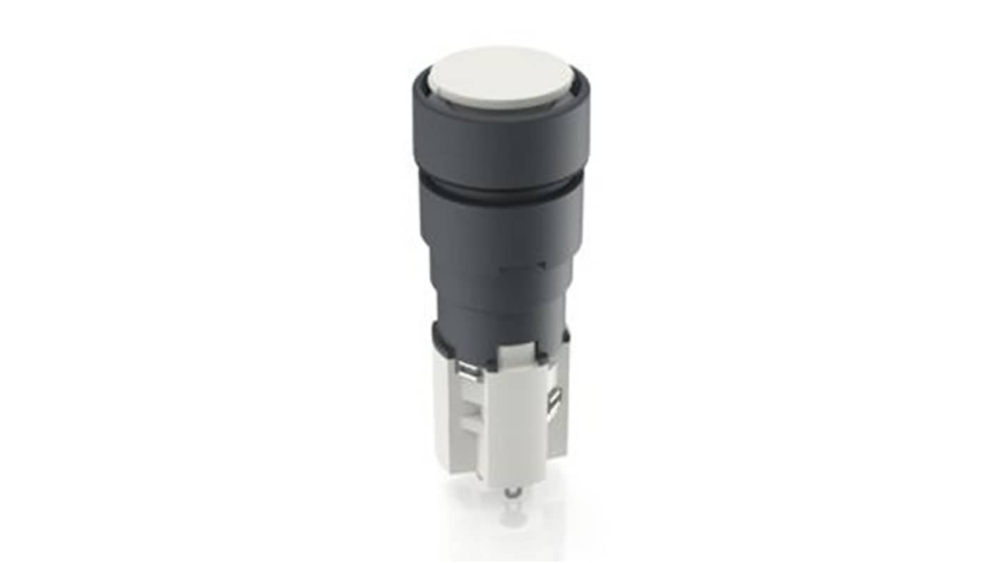 RAFI LUMOTAST 75 Series Illuminated Illuminated Push Button Switch, Latching, Through Hole, 16.2mm Cutout, 2 NC + 2 NO,