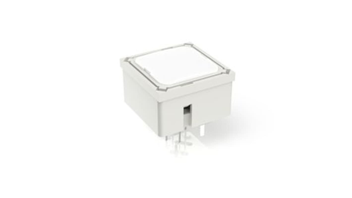RAFI White Tactile Switch, 1NO 250000mA 15mm PCB