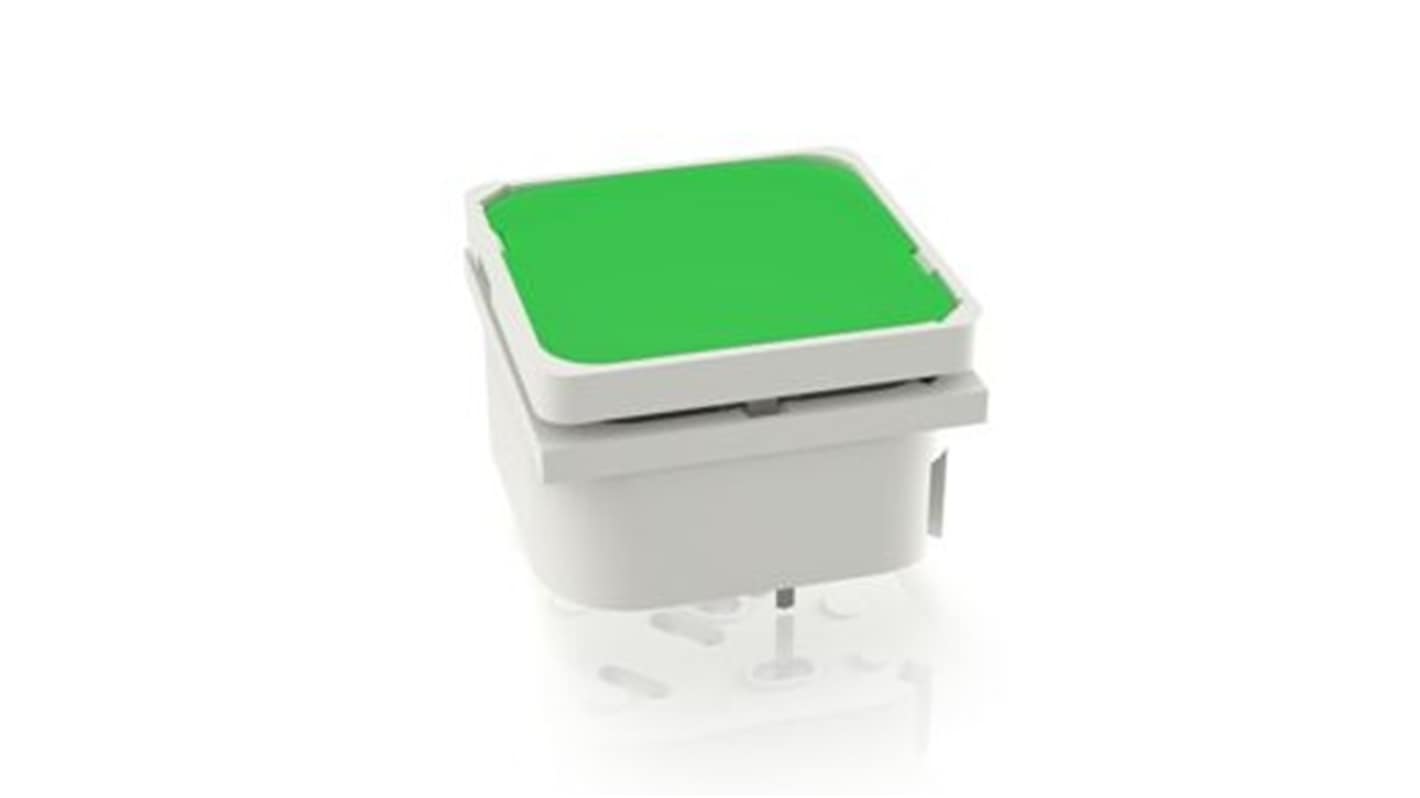 RAFI Green Tactile Switch, 1NO 100mA 16mm Panel Mount