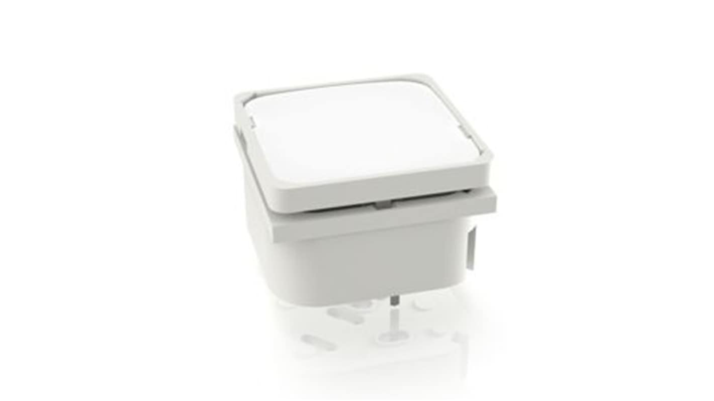 RAFI White Tactile Switch, 1NO 250mA 19.05mm Panel Mount
