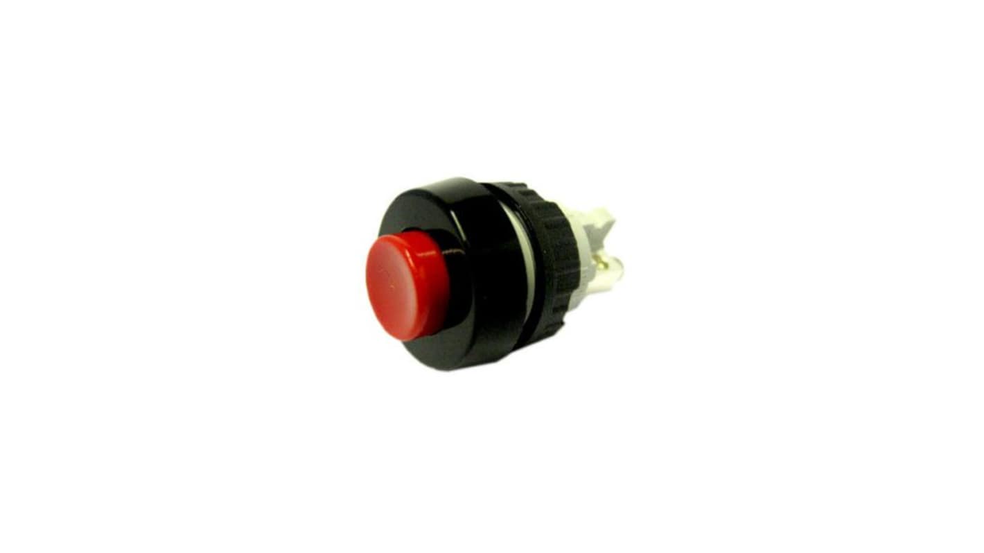 RAFI 1.10 Series Illuminated Push Button Switch, Momentary, Through Hole, 15.2mm Cutout, 1 NC, 250V, IP40, IP65