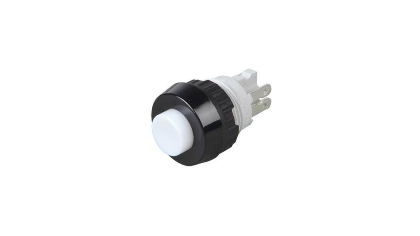 RAFI 1.10 Series Illuminated Push Button Switch, Momentary, Through Hole, 15.2mm Cutout, 1 NO, 250V, IP40, IP65