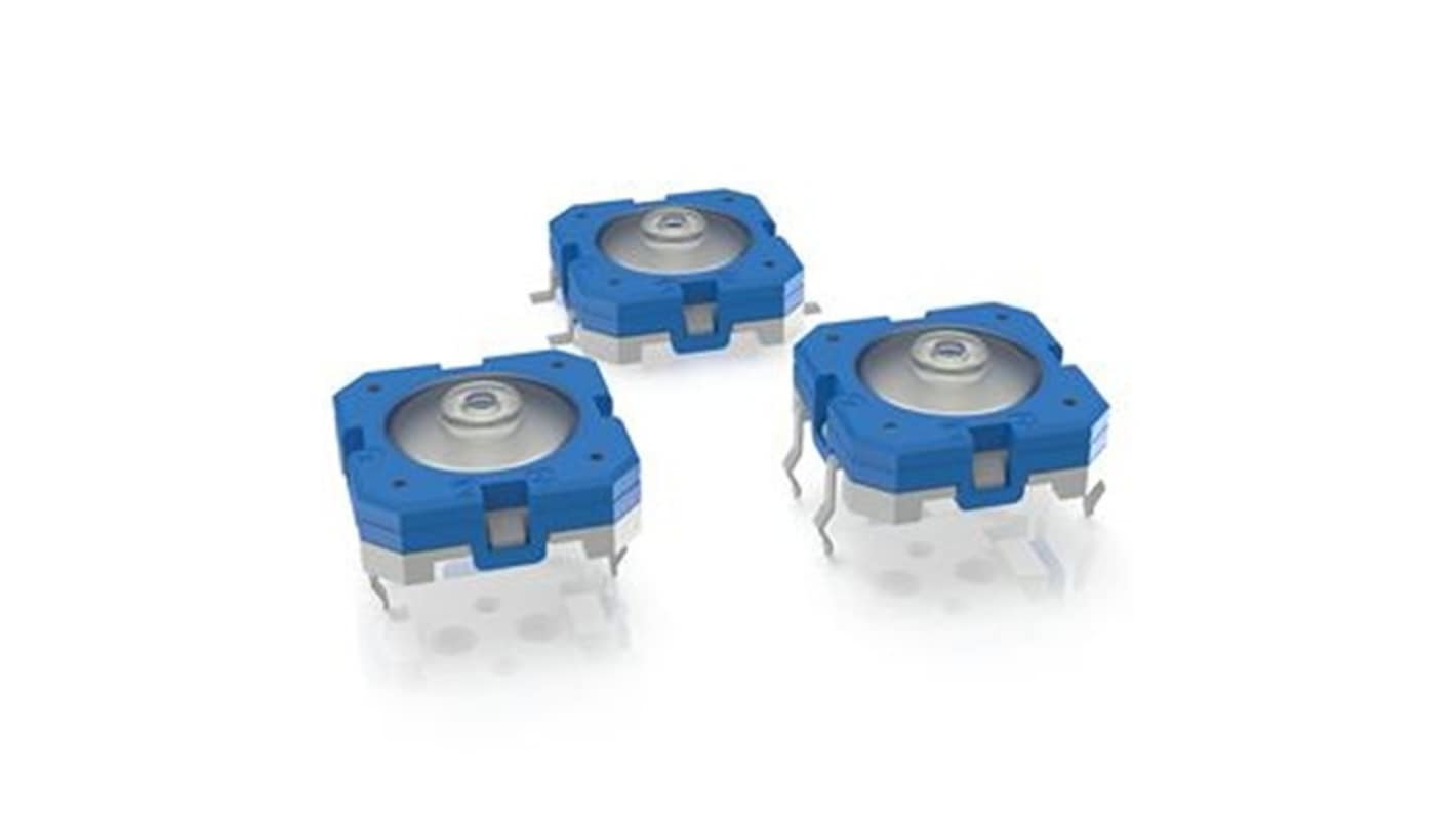 RAFI White Tactile Switch, 1NO 100mA 12mm Through Hole