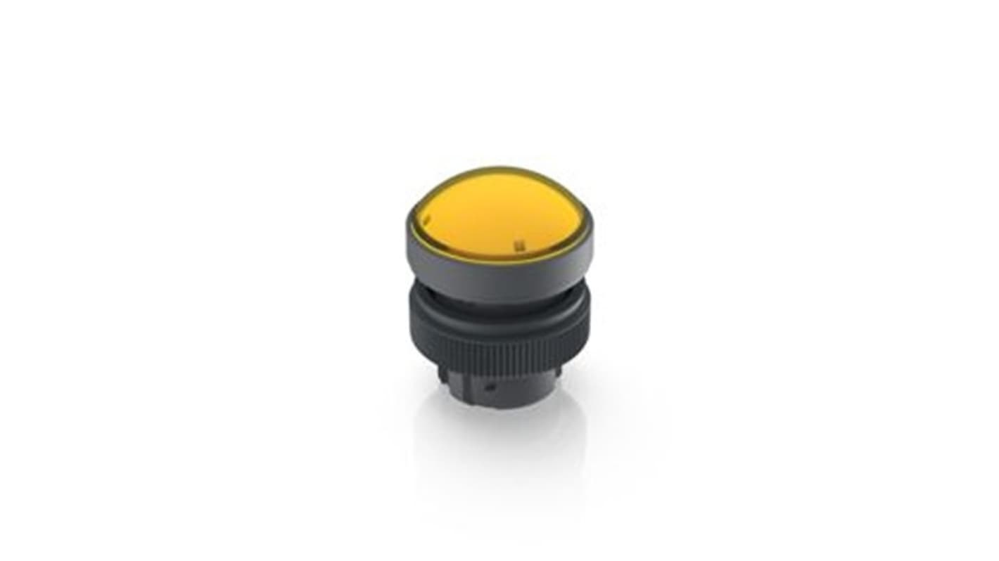RAFI RAFIX 22 QR Series Yellow Indicator, 22.3mm Mounting Hole Size, Threaded Ring Termination, IP65