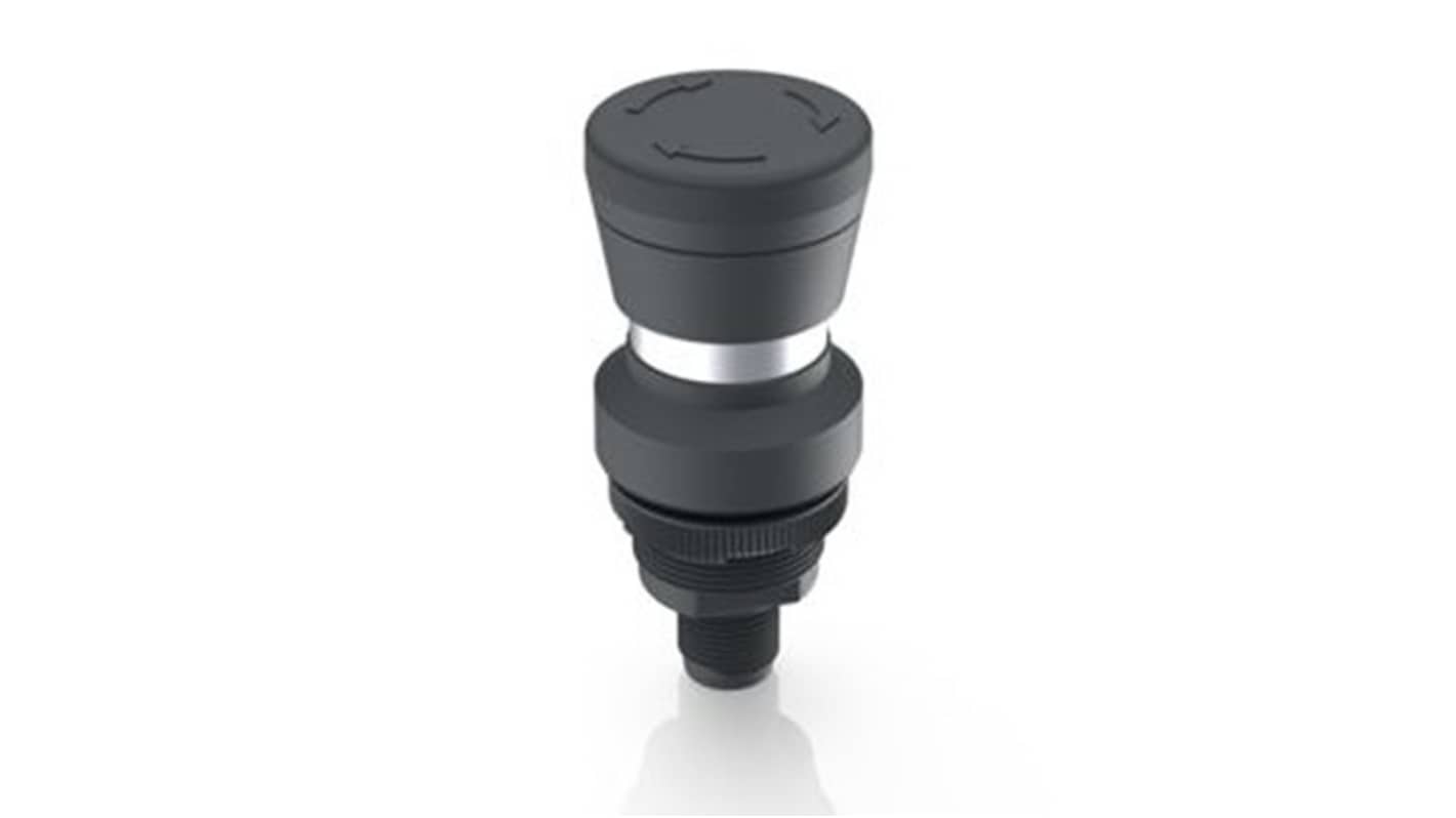 RAFI RAMO 22 T Series Latching Emergency Stop Push Button, PCB, 22.3mm Cutout, IP65, IP67