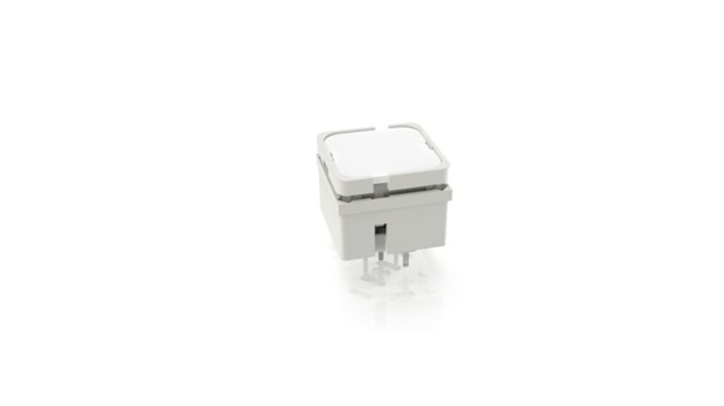 RAFI White Tactile Switch, 1NO 100mA 15mm Panel Mount