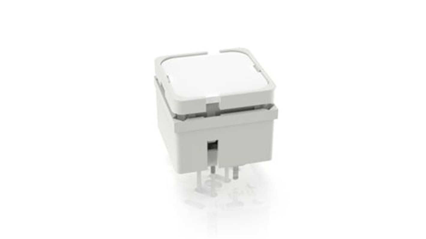 RAFI White Tactile Switch, 1NO 250mA 15mm Panel Mount