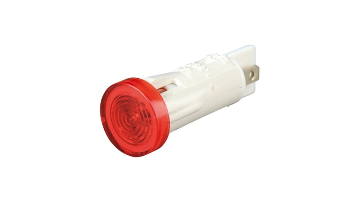 RAFI Red Push Button Lamp for Use with Push Button