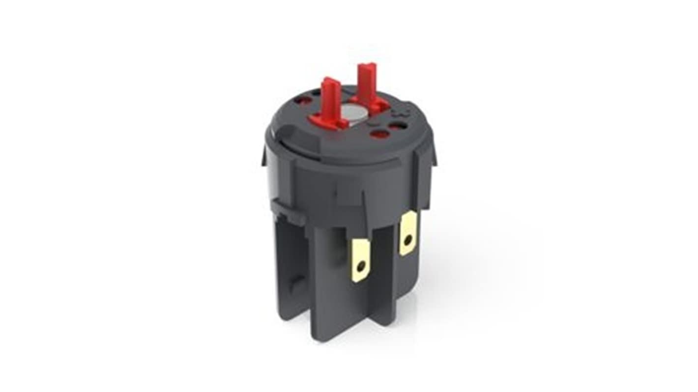 RAFI RAFIX 22 Series Contact Block for Use with Plug In Distributor, 250V ac, DPST