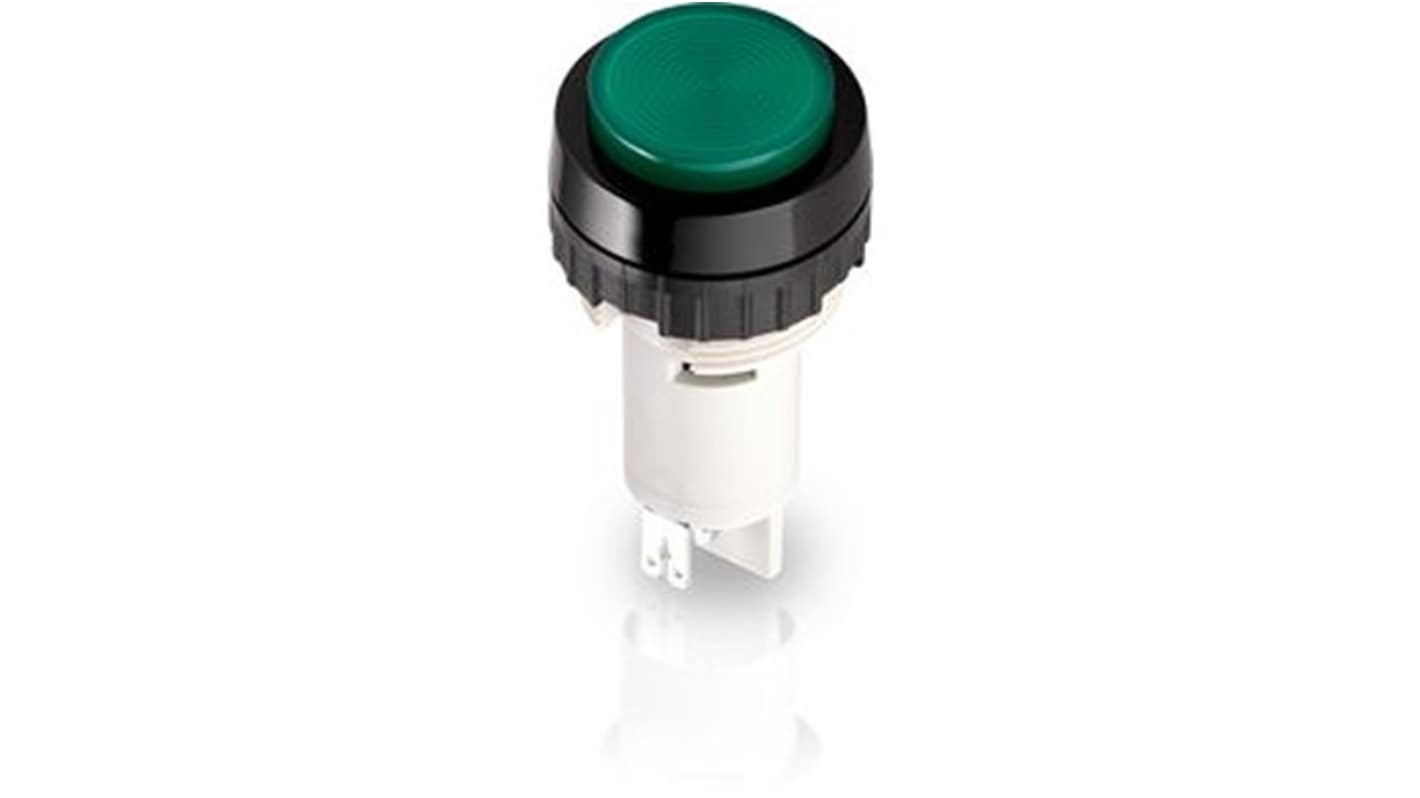 Panel Mount Indicator Lens Round Style, Clear, 22.3mm diameter , 22.3mm Long