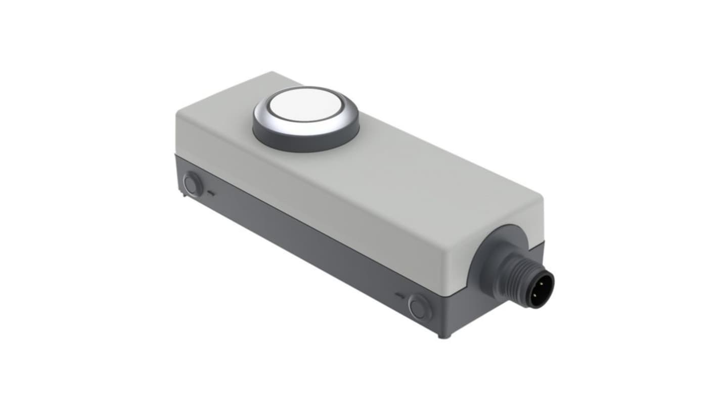 RAFI E-BOX M12 Series Illuminated Emergency Stop Push Button, Screw Mount, 1NO, IP65