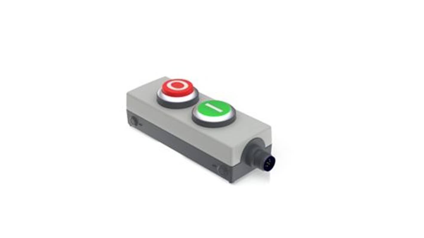 RAFI 非常停止用押釦スイッチ, 1 NO + 1 NC, IP65, スクリューマウント