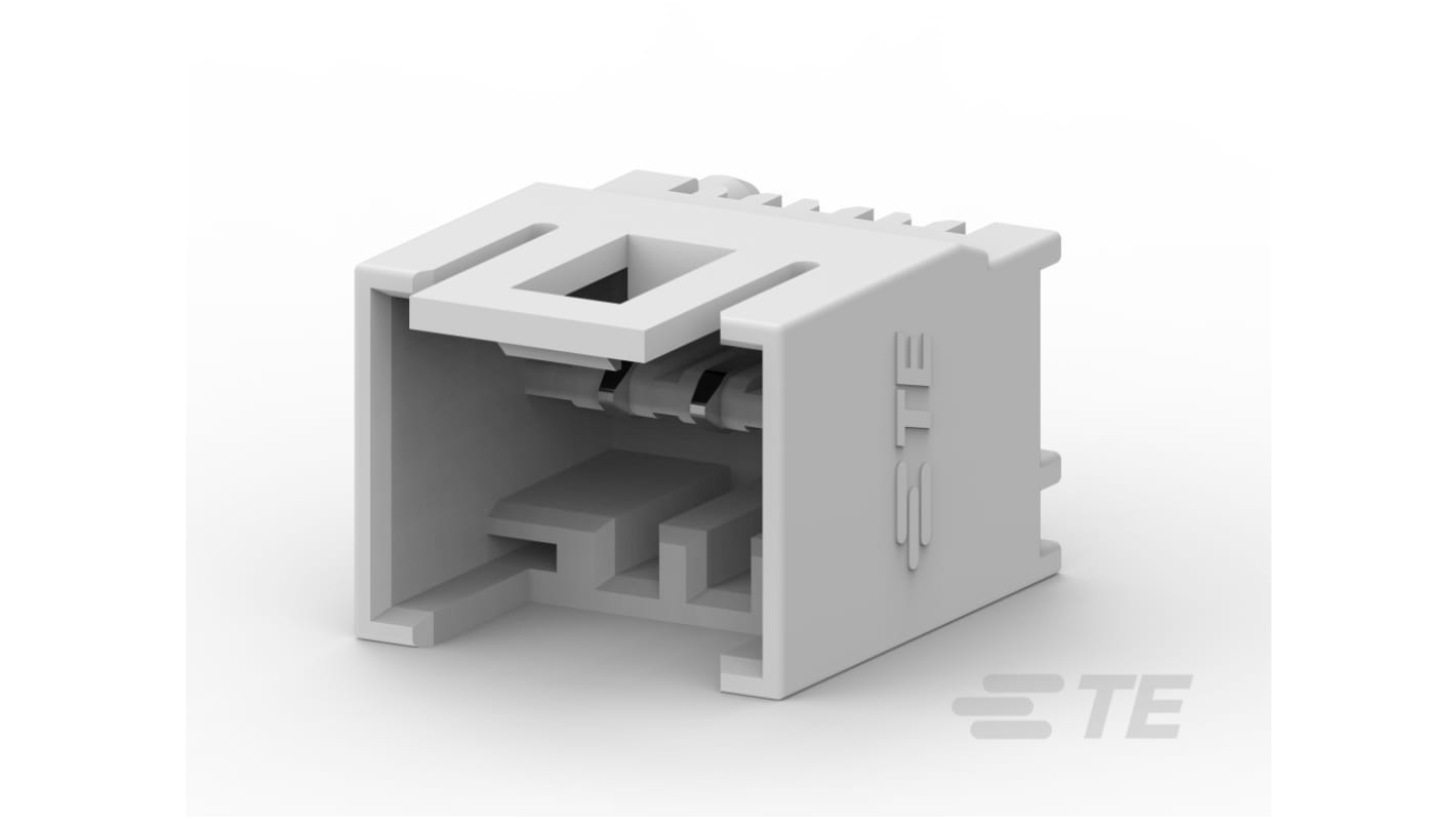 TE Connectivity AMPMODU Series Vertical Board Mount PCB Header, 3 Contact(s), 2.5mm Pitch, 1 Row(s), Shrouded
