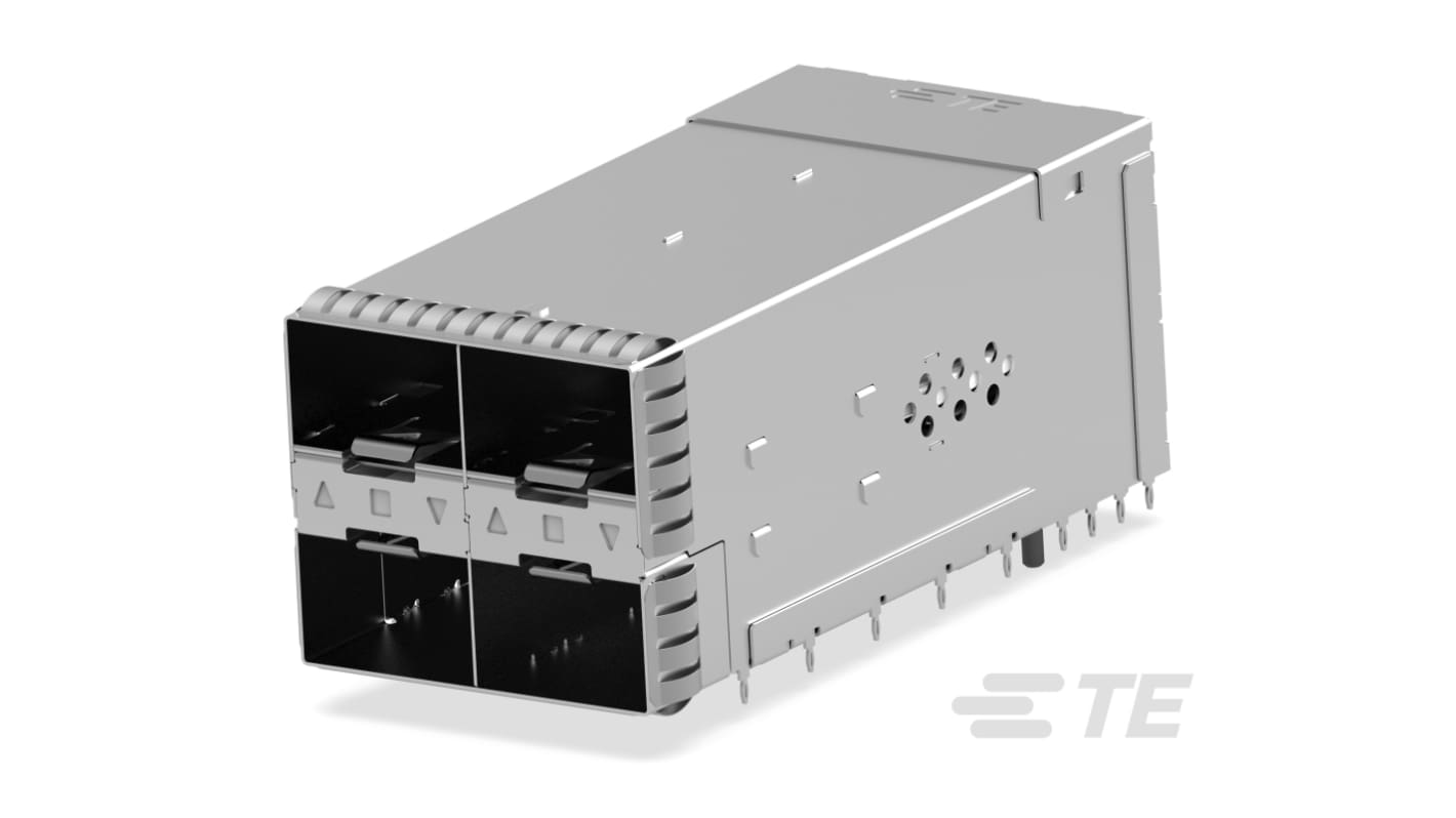 TE Connectivity zSFP+ Cage Assembly 4-Port 20-Position, 1-2343522-9
