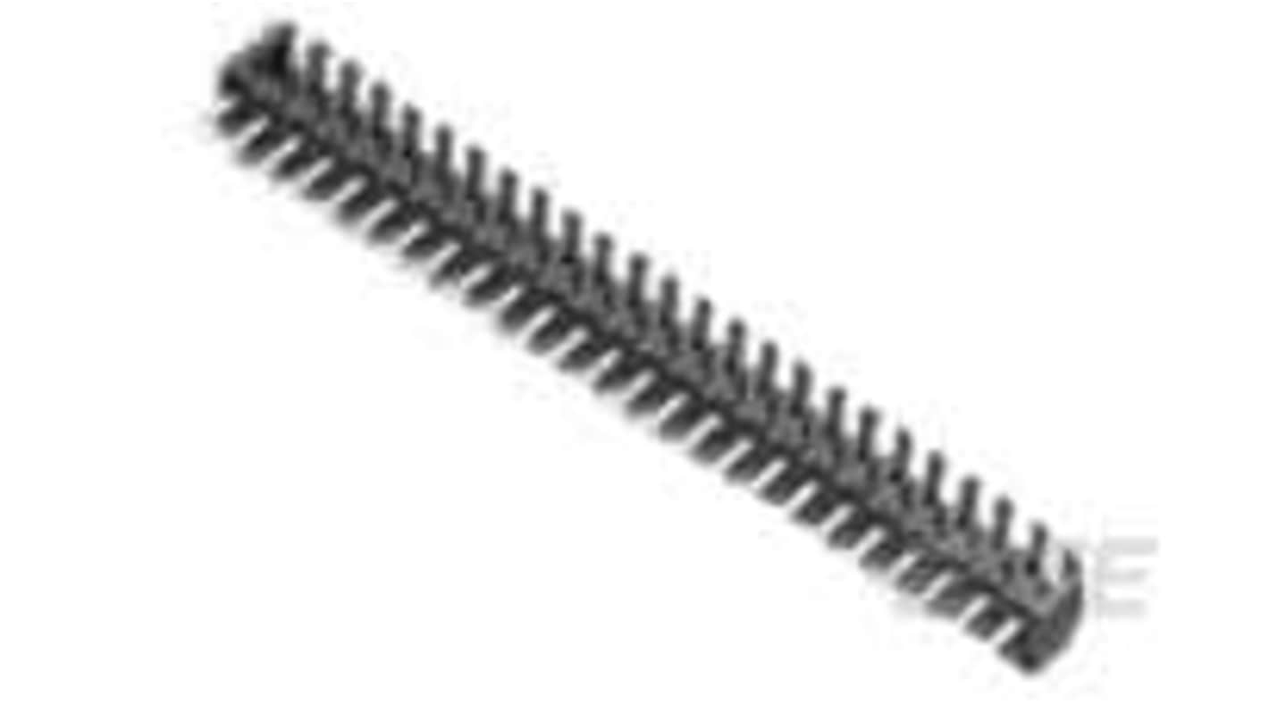 TE Connectivity AMPMODU Series Right Angle Board Mount PCB Header, 50 Contact(s), 2mm Pitch, 2 Row(s), Unshrouded