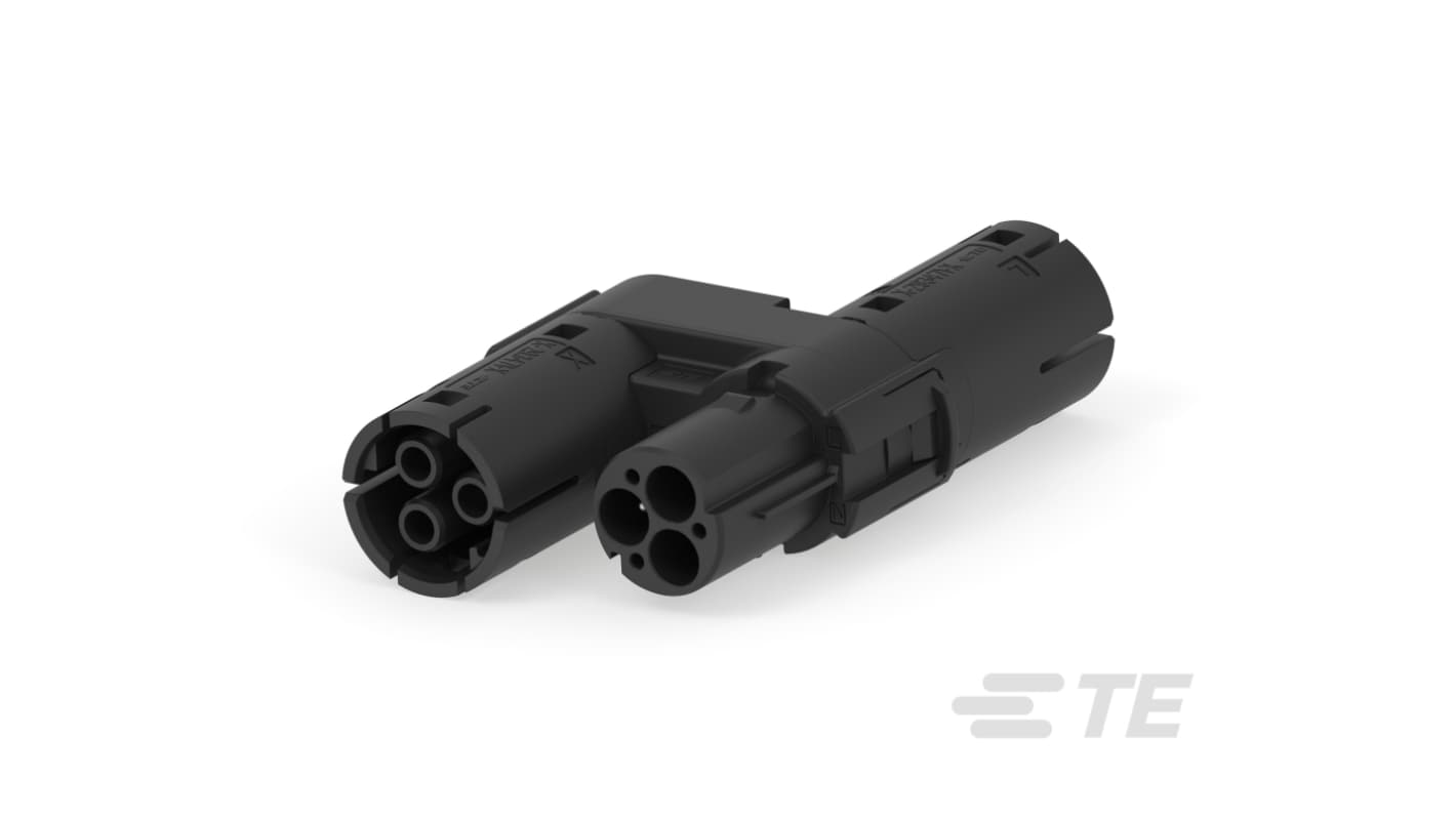 TE Connectivity 29361 Series Connector, M 3P-Pole, Female, 3-Way, Socket Mount
