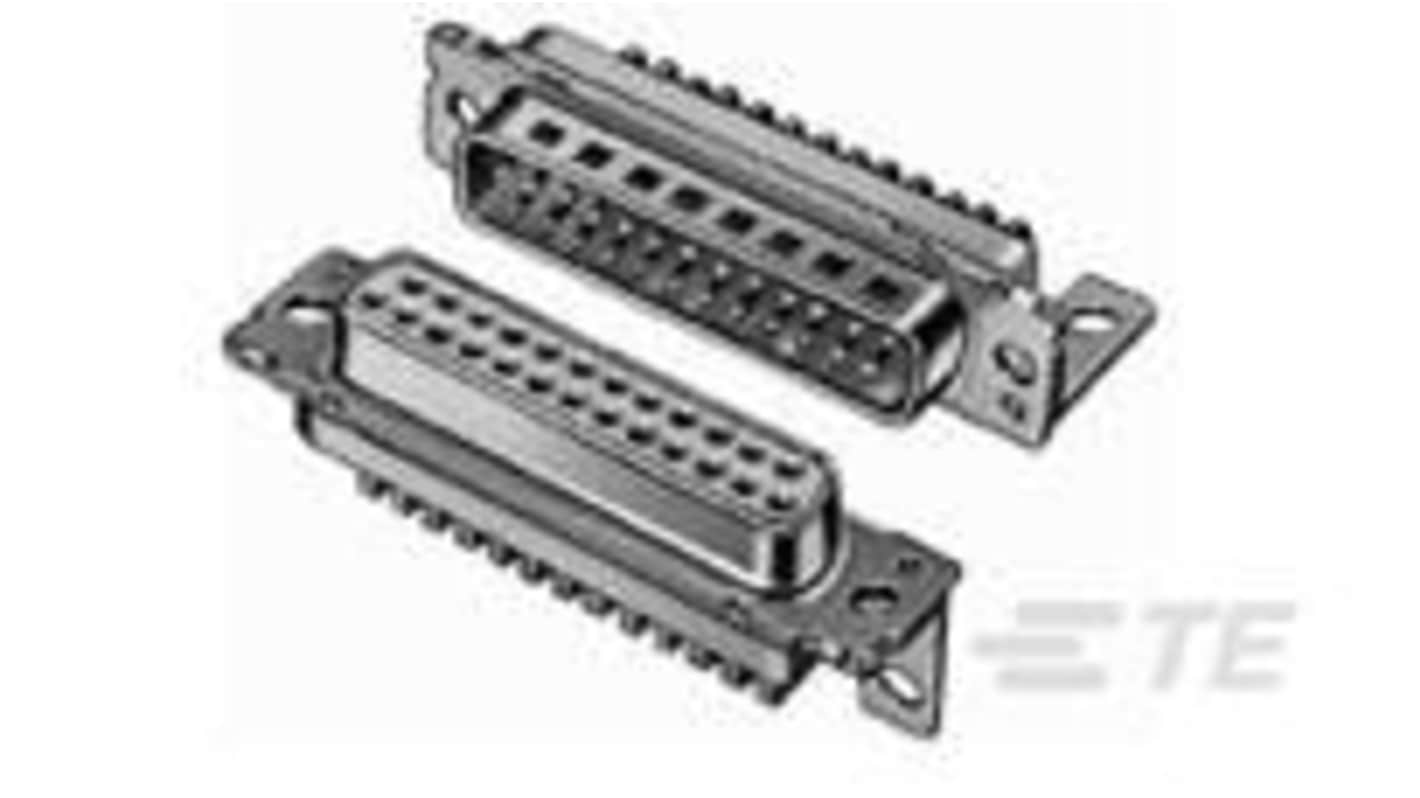 TE Connectivity 1393481-1 15 Way Board Mount D-sub Connector, 2.74mm Pitch, with 4-40 Screwlock