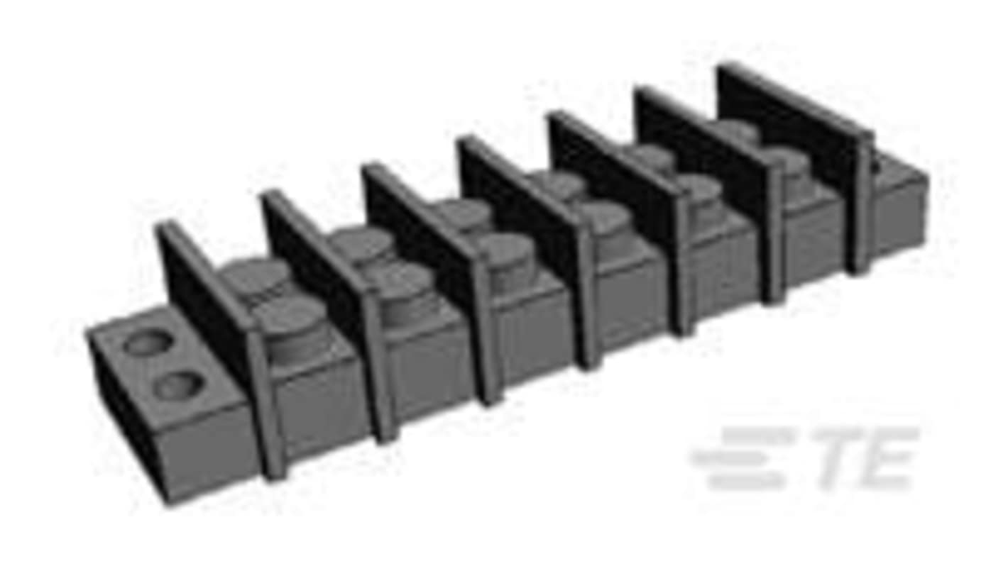 TE Connectivity Barrier Strip, 6 Contact, 9.53mm Pitch, 2 Row, 20A, 300 V