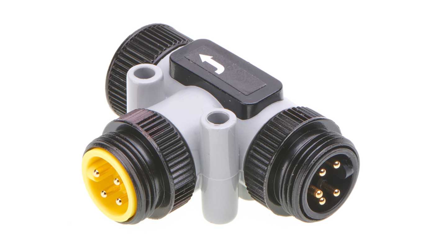 Molex Industrial Circular Connectors, 5 Contacts, Cable Mount, Miniature Connector, Plug, Male, IP67, 130035 Series