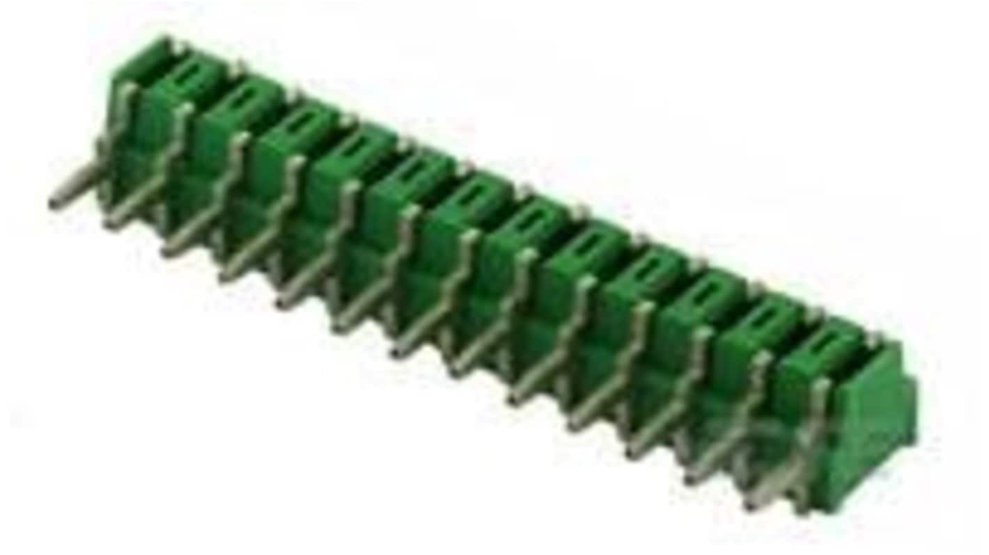 TE Connectivity MINI-MATCH Series Right Angle Board Mount PCB Header, 11 Contact(s), 2.5mm Pitch, 1 Row(s), Shrouded