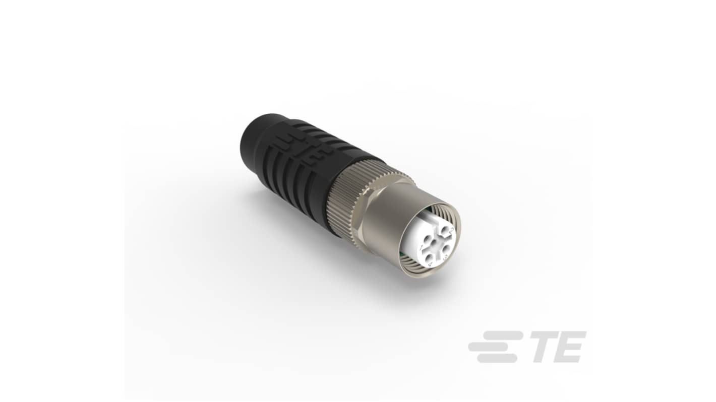 TE Connectivity Industrial Circular Connectors, 5 Contacts, Cable Mount, M12 Connector, Socket, Female, IP67, 28234