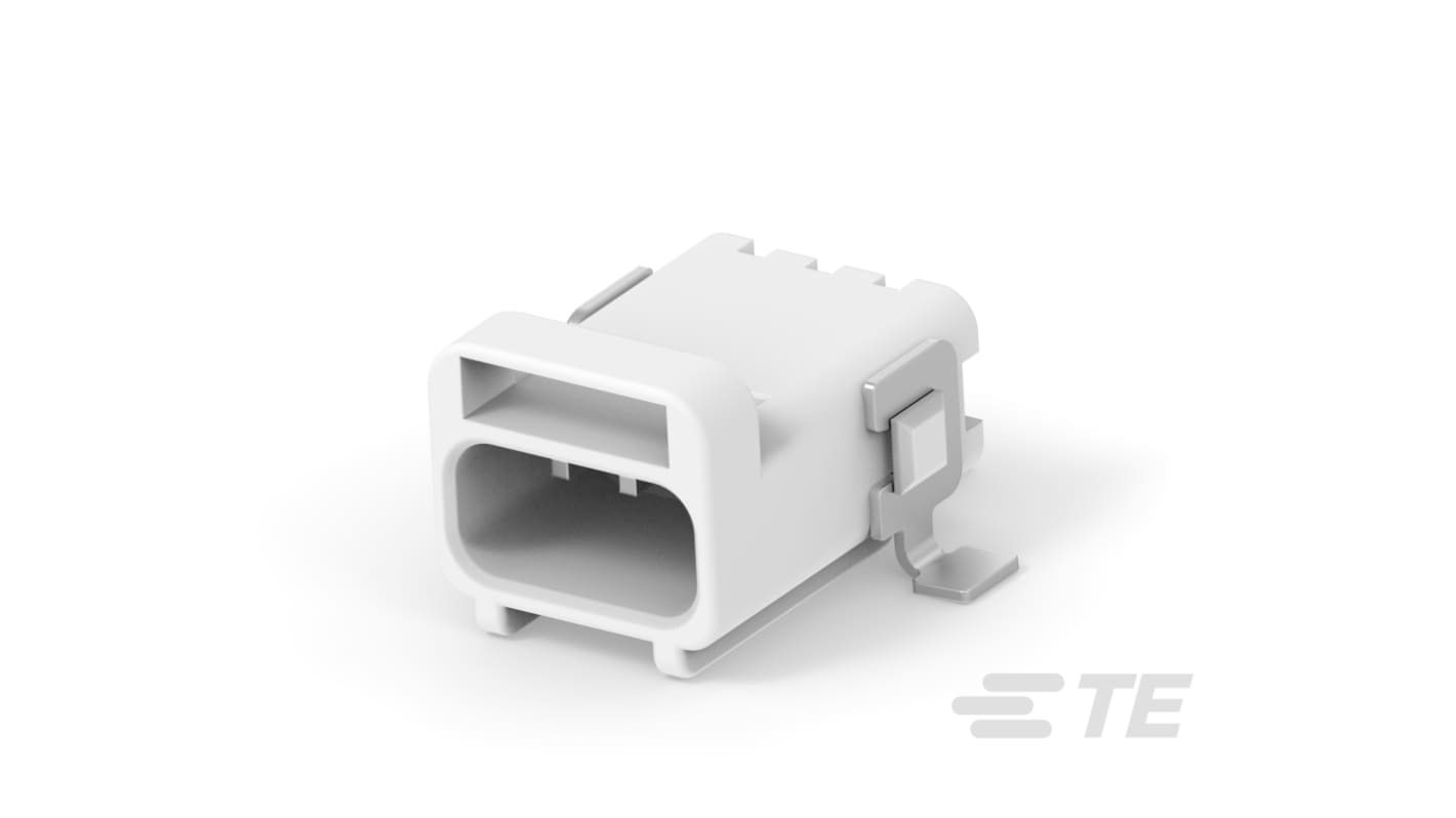TE Connectivity SlimSeal Miniature Connectors Series Connector, 3-Pole, Male, 3-Way, Board Mount, 5A, IP67