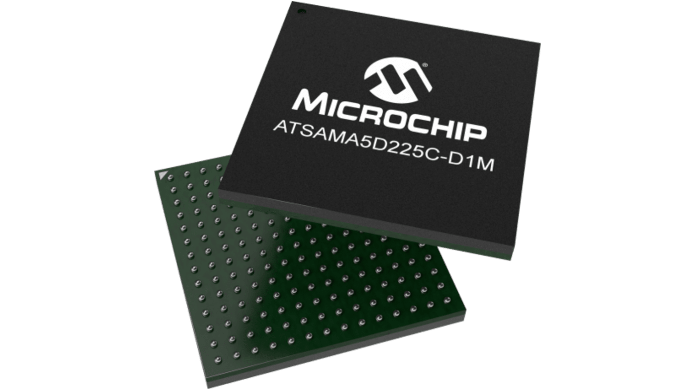 Mikroprocesor ATSAMA5D225C-D1M-CUR SAMA5D2 Cortex A5 MPU 32bit ARMv7-A 500MHz 196-pinowy TFBGA