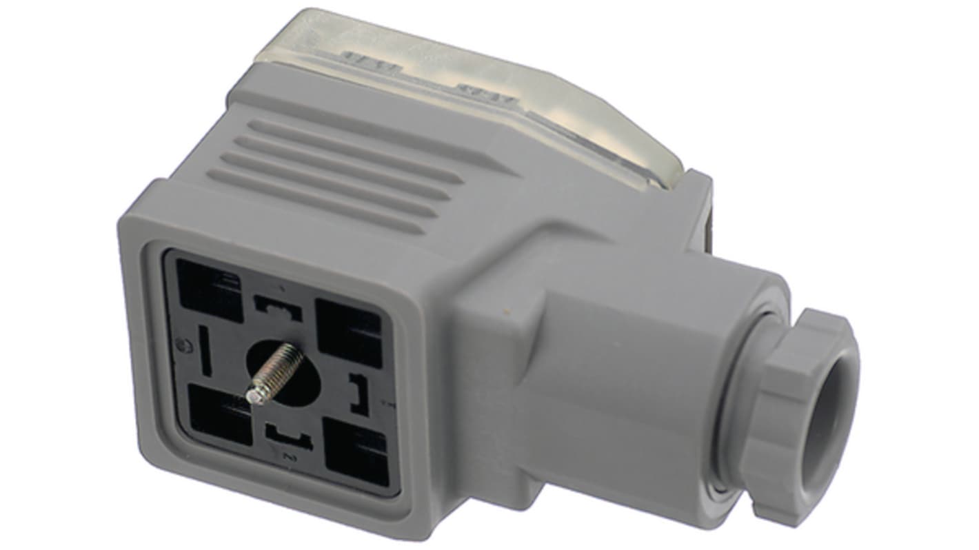 Hirschmann GDME 2011 2 + PE DIN 43650, Socket DIN 43650 Solenoid Connector, 250 V Voltage